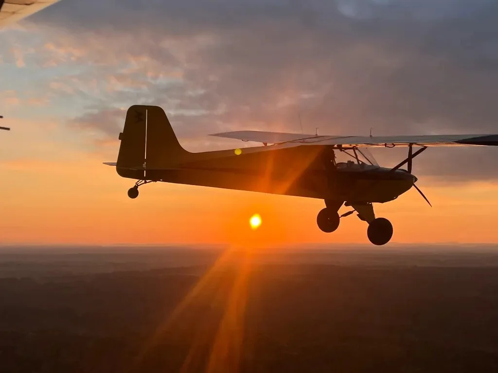 Aérodrome de Mulhouse-Habsheim couche soleil