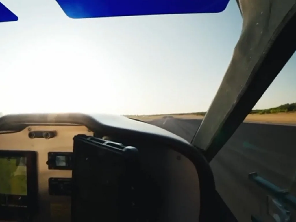 Aérodrome de Cahors Lalbenque decollage