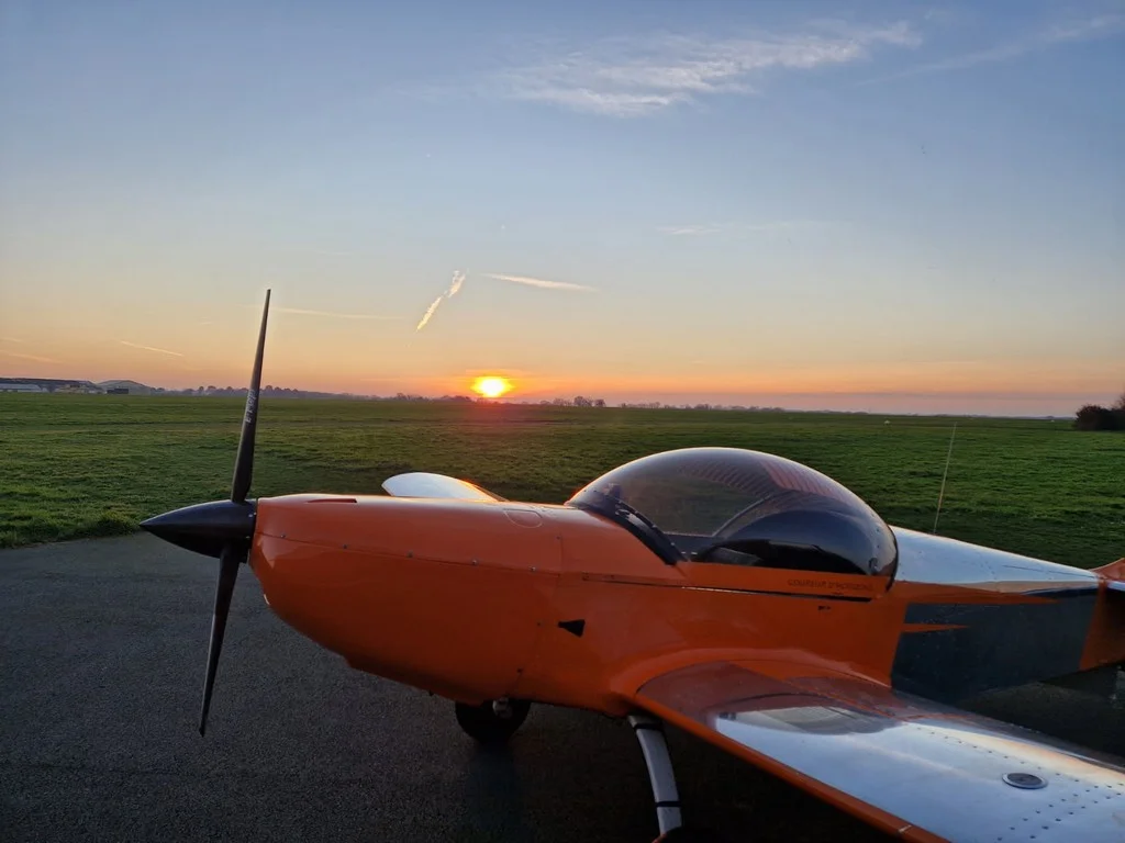  Aérodrome La Tranche-sur-Mer coucher soleil 2