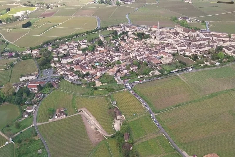 Aérodrome de Libourne - Artigues-de-Lussac vue du ciel