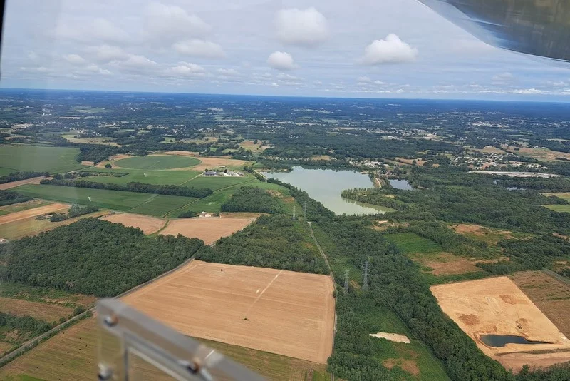 Aérodrome de Libourne - Artigues-de-Lussac vue du ciel