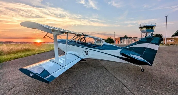 (33) Aérodrome d`Andernos-les-Bains biplan FK12 COMET